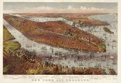 New York und Brooklyn, veröffentlicht 1875 von American School